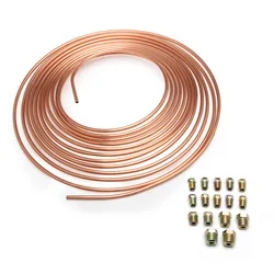 1 tube de frein en cuivre, ligne de voiture OD Durable et antirouille 