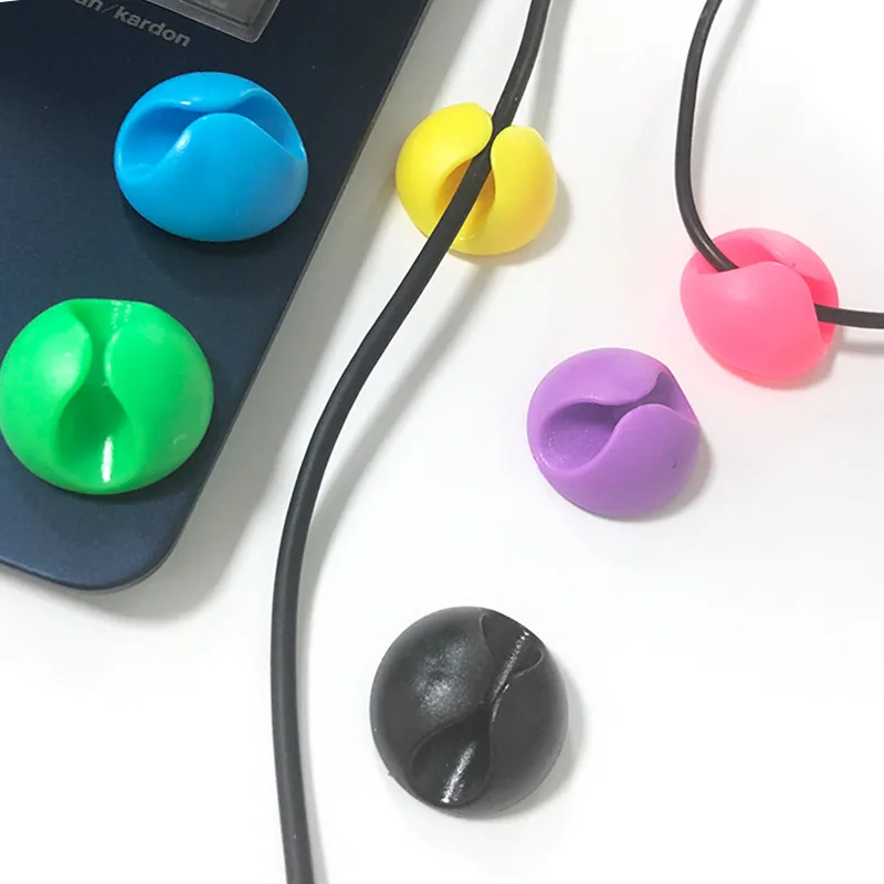 5 шт./компл. твердый Настольный набор органайзер с зажимом для проводов офисные