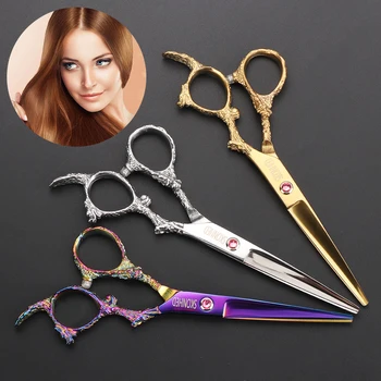 

1PC Multi-color Stainless Steel Cutting Thinning Shears Hair Scissors Haircut Razor Barber Salon Scissors Accessory Styling Tool