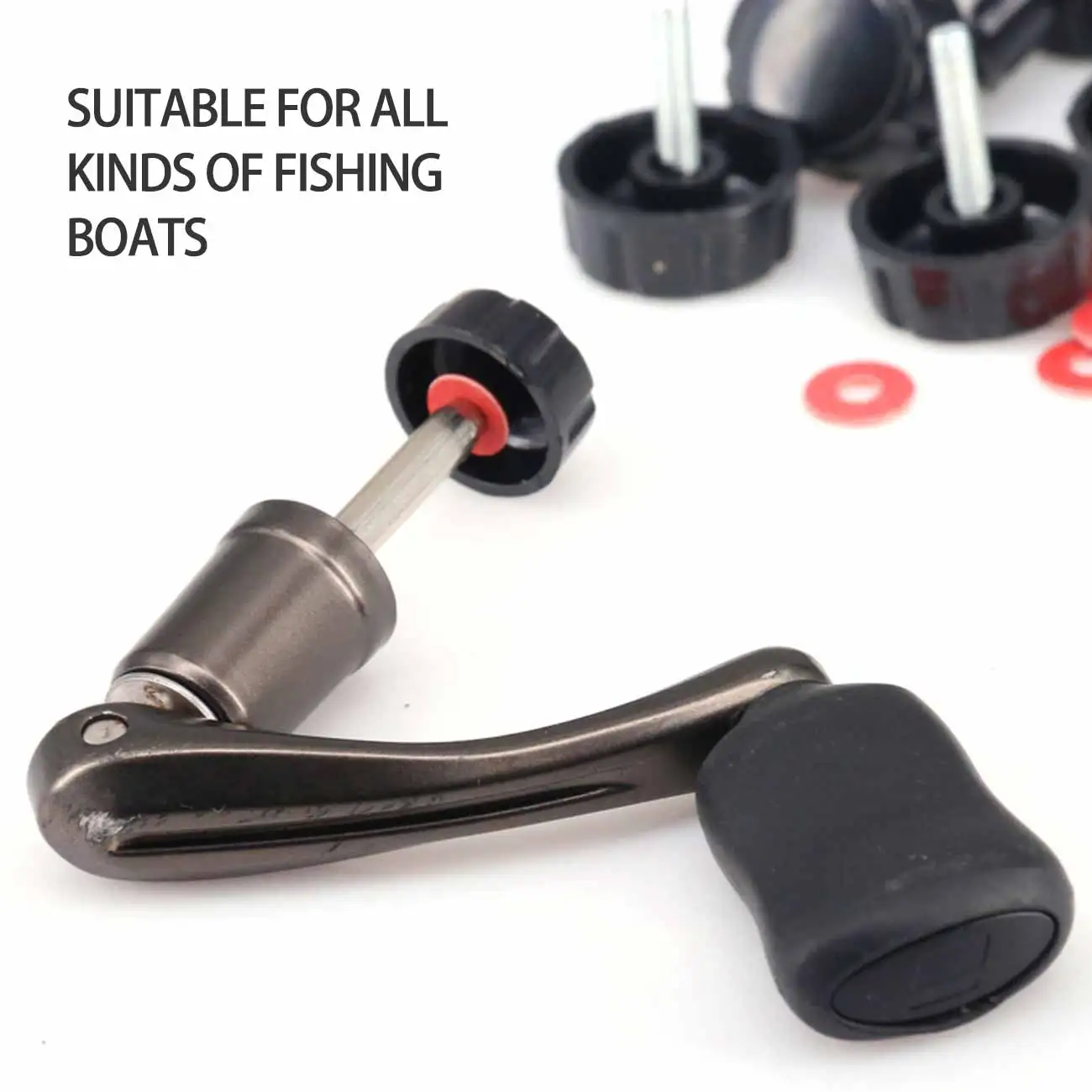 10pcs/lot Universal Fishing Spinning Reel Handle Screw Cap Cover with  Gaskets Fishing Accessories