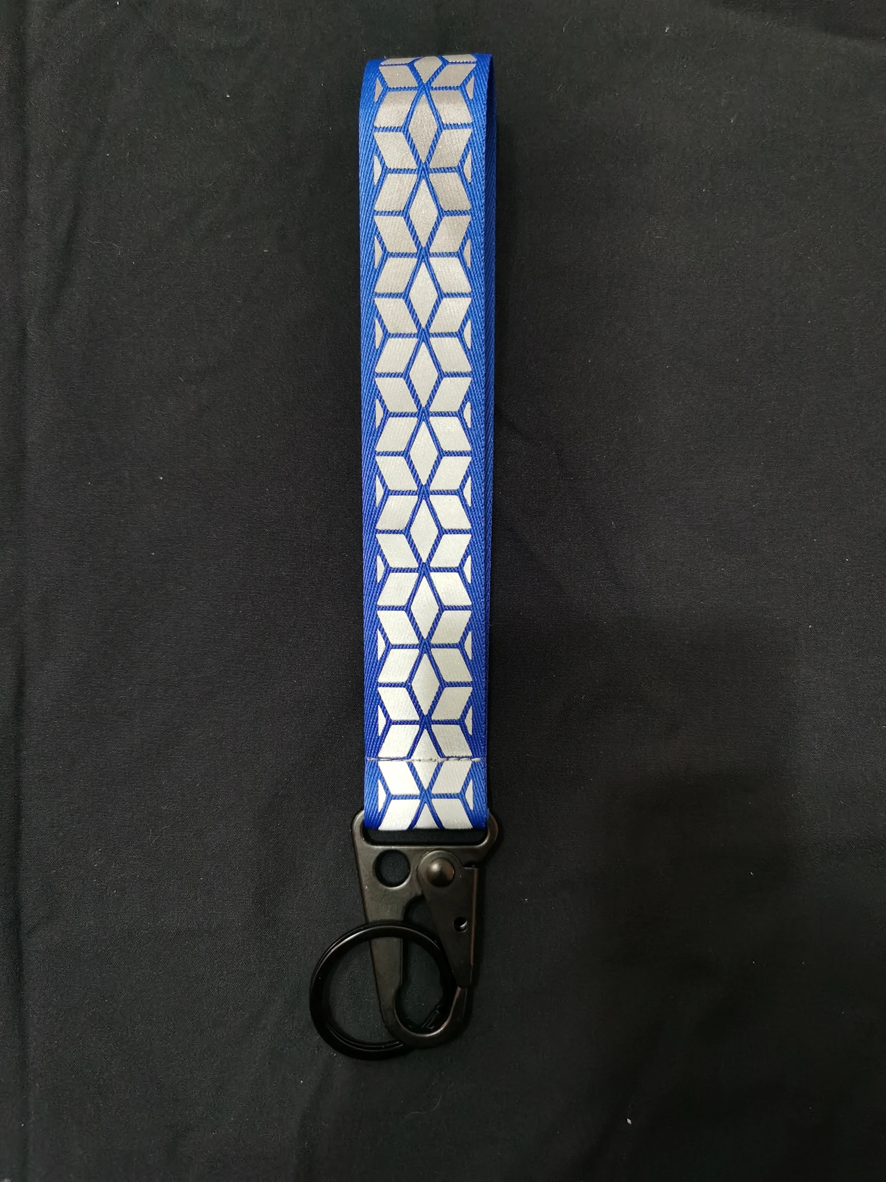 Car Reflective Keychains High Visibility Webbing Material For Bag Pendant Accessories 2.5cm