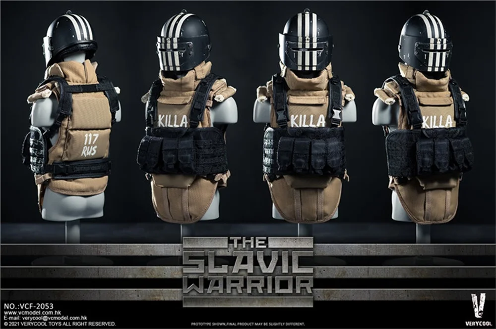 

1/6th VERYCOOL VCF-2053 The Salve Warrior King Of The Mall Military Chest Hanging Vest Bags Model Suit Body Scene Component