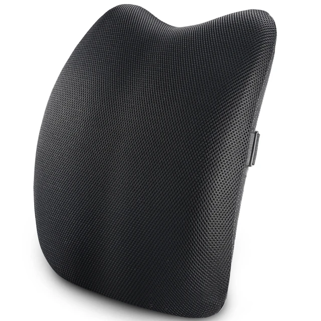 Lumbar Support Pillow Memory Foam Lower Back Pillow Waist Pillow Wedge  Lumbar Roll Cushion for Spine Sciatic Lower Back Pain Relief for Bed Sofa  Car