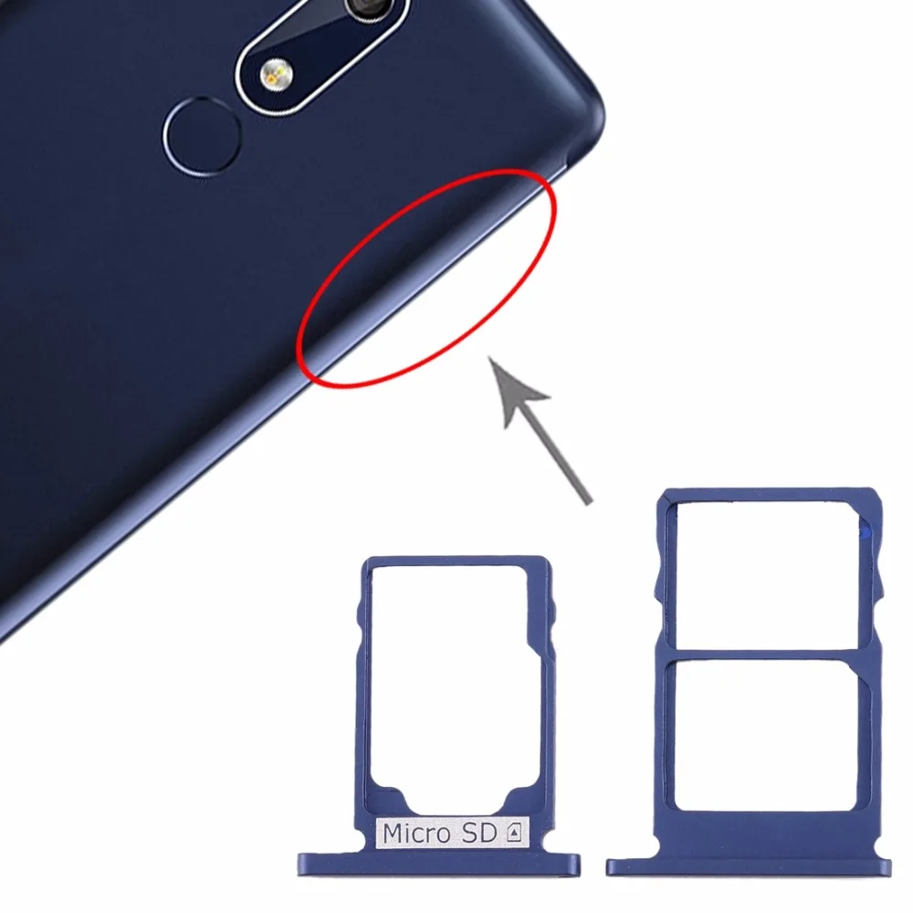 Лоток для sim-карт+ лоток для карт памяти Micro SD для Nokia 5,1 TA-1075