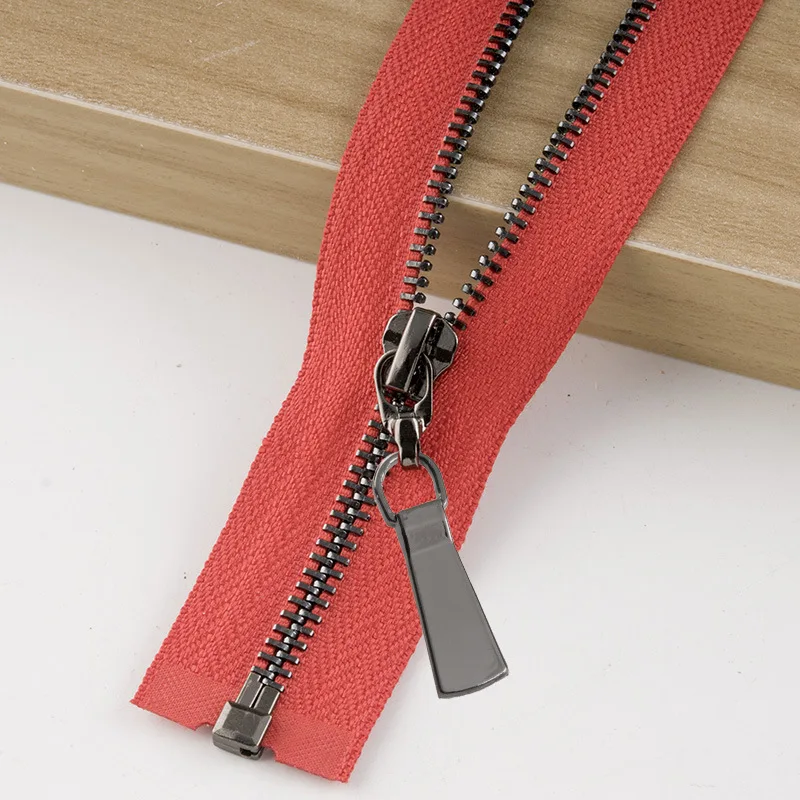 GunRed 1/3 шт 85 см 5# металлическая молния открытый конец самофиксирующийся пуховик пальто молния DIY пошив костюма аксессуары для ремонта одежды ZA010 - Цвет: GunRed