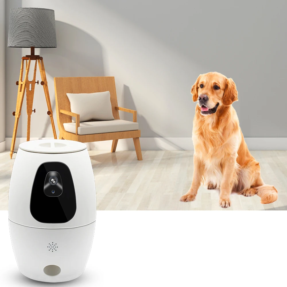 720P Dog camera Treat диспенсер автоматическая кормушка для домашних животных WiFi видеокамера для наблюдения за домашними животными приложение управление видео удаленный мониторинг удаленно бросать продукты питания