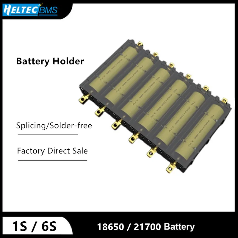 Splicable battery slot /21700/18650 case/solder-free lithium box holder electronic high-current copper pillar |