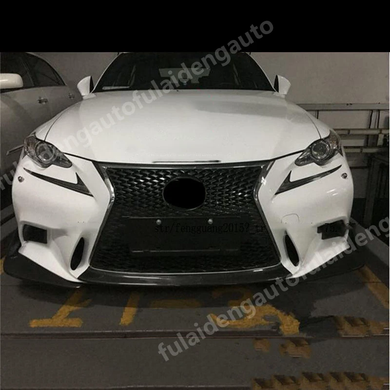 Для LEXUS IS200t IS250 IS300 2013- углеродное волокно передний бампер декоративная отделка автомобиля аксессуары для укладки