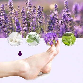 

1 Pair Exfoliating Foot Mask Lavender Peeling Remove Dead Skin Heels Calluses Feet Whitening Moisturizing Foot Peeling Mask