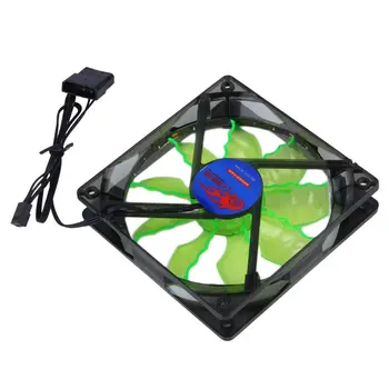 

Blue Or Green Efficient Heat Dissipation Low noise Cool & Quiet 15 Blue/Green LED Desktop PC Computer Case Cooling Fan