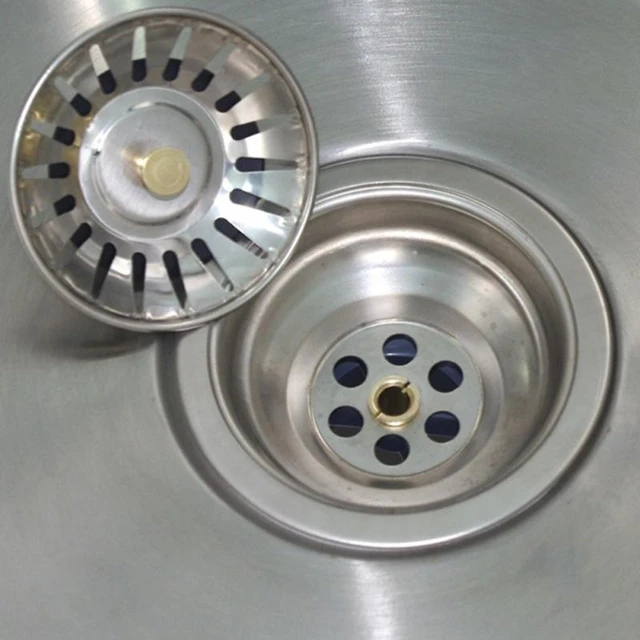 Colador de acero inoxidable para fregadero de baño, tapón de filtro de  agua, accesorios de cocina, 80mm, 82mm, 84mm - AliExpress