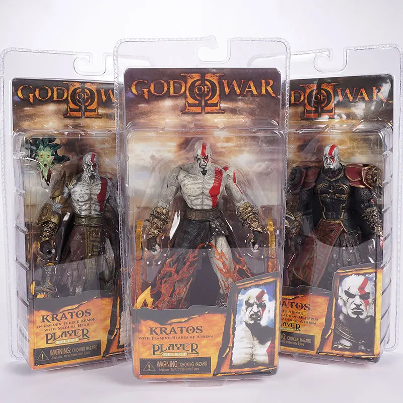 Классическая игра NECA God of War 2 II Kratos In Ares Armor W Blades 7 " ПВХ экшн-фигурка игрушка Лидер