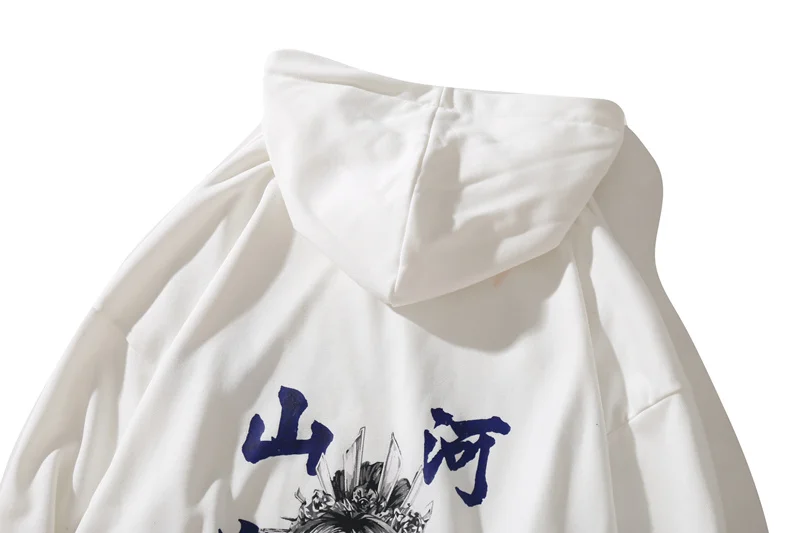 Japan Style Hoodie Full Pattern Hooded New Men