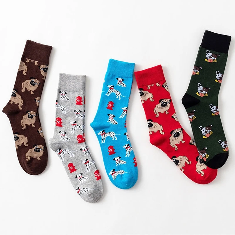 Cute Animal Dog Printed Socks Novelty Cartoon Funny Sock Hosiery Women