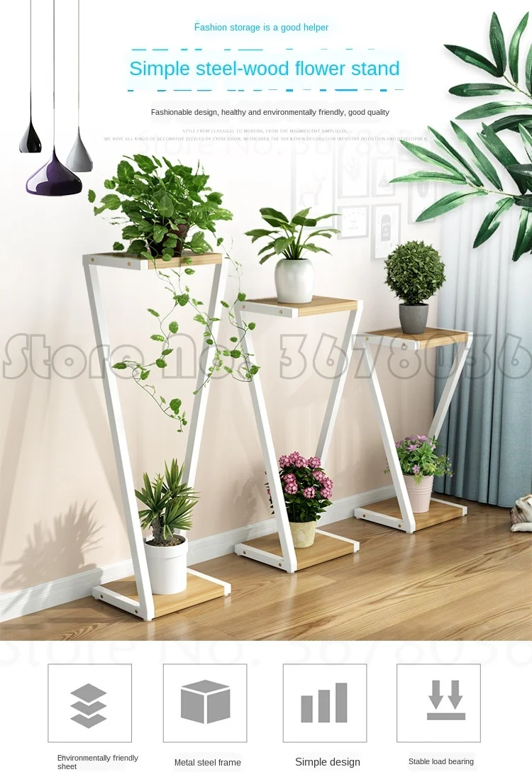 1pcs Cheap Flower Stand Plant Shelves Multilayer Plant Stand Flower