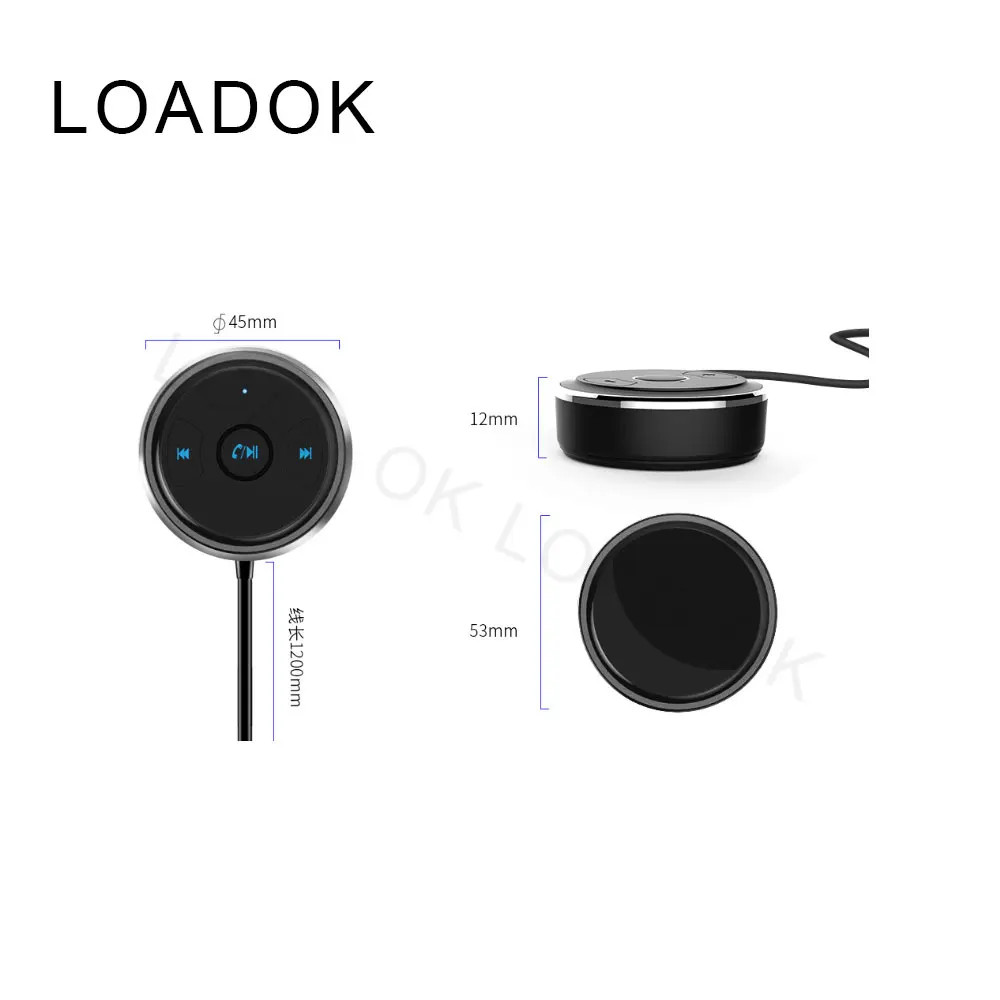 LOADOK-Bluetooth-Car-Kit--adapter-multi-function-MP3-receiver-Car-AUX-Speaker-USB-Power-3