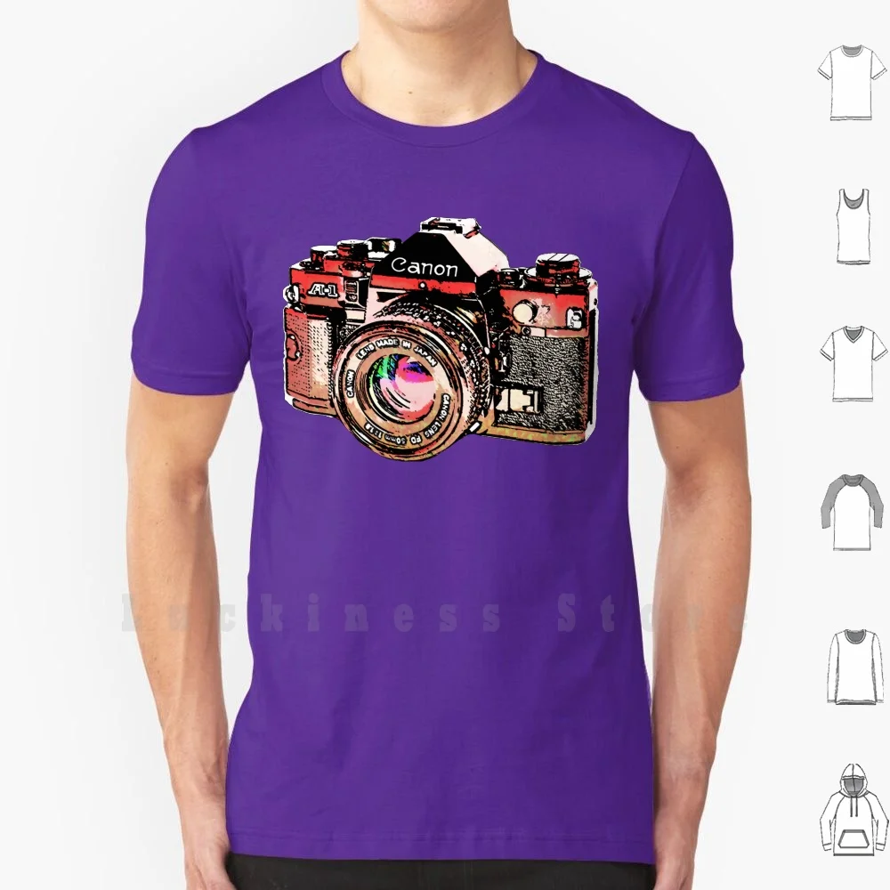 Canon T Shirt 6Xl Cotton Cool Tee Canon Fotografo Graphic Camera Film Vintage Old School Classic Cool Impressionante Popolare