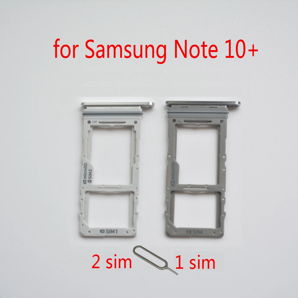 PHONSUN Replacement Sim Card Tray for Samsung Note 10 Plus N975U Single Sim Aura Blue 