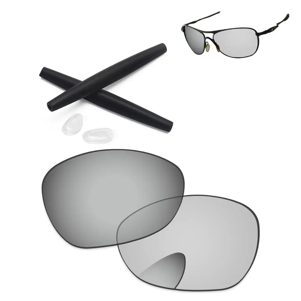 PapaViva Polarized Replacement Lenses and Ear Socks& Nose Pads for Authentic Crosshair New 2012 OO4060- Multiple Options - Цвет линз: Grey Photochromic