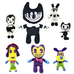 Novo horror bendy brinquedos de pelúcia bonito dos desenhos animados cão boneca de pelúcia 25 30cm colorido macio pelúcia plushie presente para fãs de jogo crianças