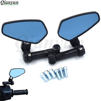 

Universal CNC motorcycle rearview mirror blue anti-glare convex mirror For YAMAHA MT-07/FZ-07 FJ-09 MT09/SR/FZ-09 FZ1 FAZER FZ16