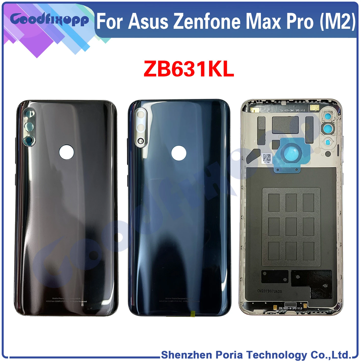 Per Asus Zenfone Max Pro (M2) ZB631KL coperchio posteriore batteria  coperchio posteriore coperchio posteriore per Zenfone Max Pro M2 X01BDA  ricambi|Custodie per cellulare| - AliExpress