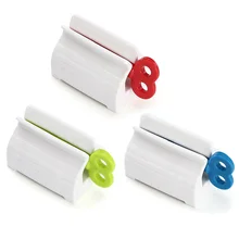 Пластиковый роликовый тюбик диспенсер для зубной пасты для ванной Зубная паста держатель сиденья вращающийся диспенсер соковыжималка зубная паста