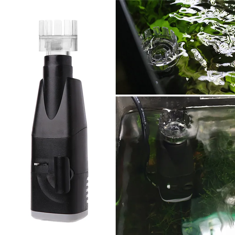 

220-240V 5W EU Plug Aquarium Surface Oil Skimmer Fish Tank Pump Filter 300L/H Remover Adjustable Regulating Water Level C42