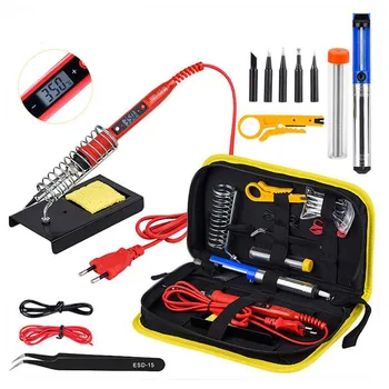 

LCD Display 220V 80W Electric soldering iron Adjustable Temperature soldering iron tool kits tips welding Rework solder station