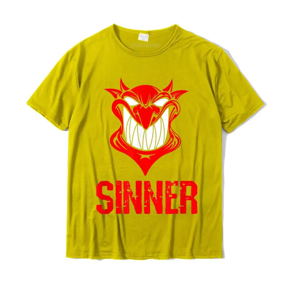 Printing Men Newest Printed On Tops & Tees Round Collar Lovers Day All Cotton T-shirts Gift Short Sleeve Tee-Shirts Sinner Smiling Devil Demon Face Sexy Dark Naughty Humor T-Shirt__MZ17153 yellow