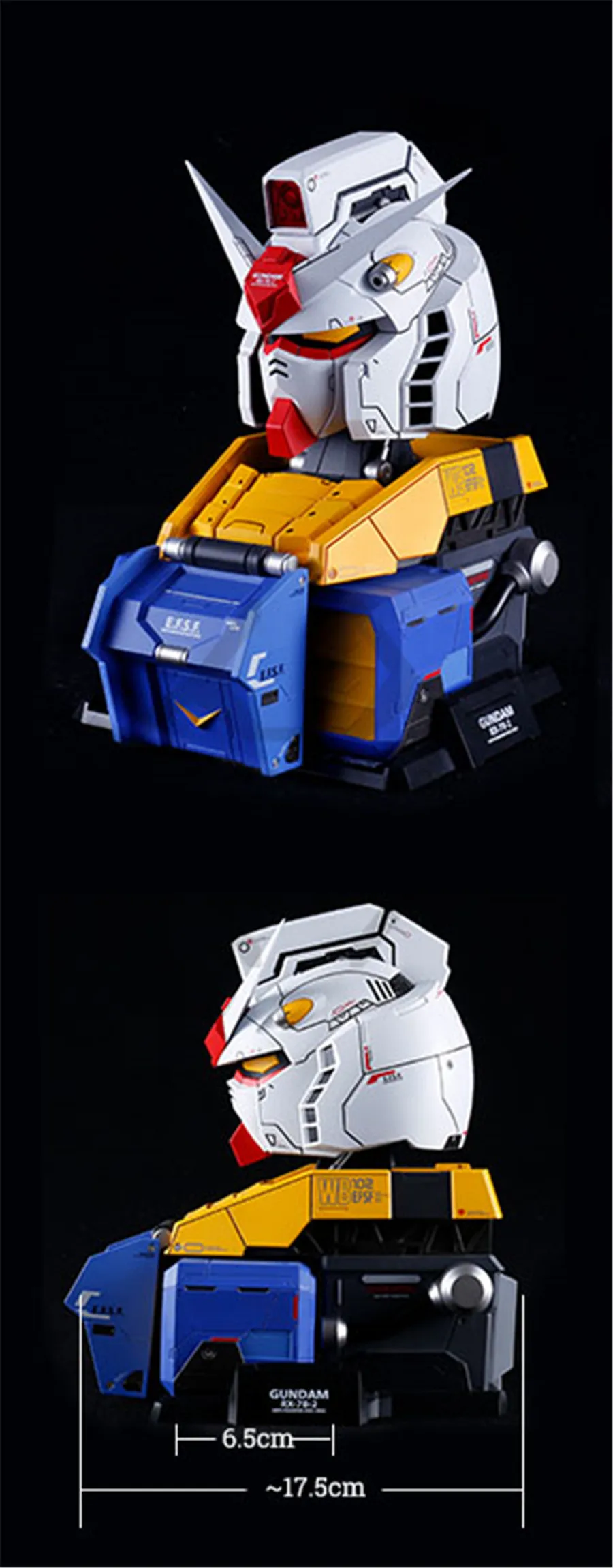 Комиксов клуб LABX E-MODEL модель Gundam 1:35 RX-78-2 воина гундама голова бюст игрушка в подарок фигурку