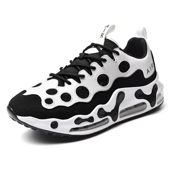 

Breathable air cushion mesh walking shoes outdoor lace-up platform Jogging gym sneakers men's sports shoes zapatillas hombre