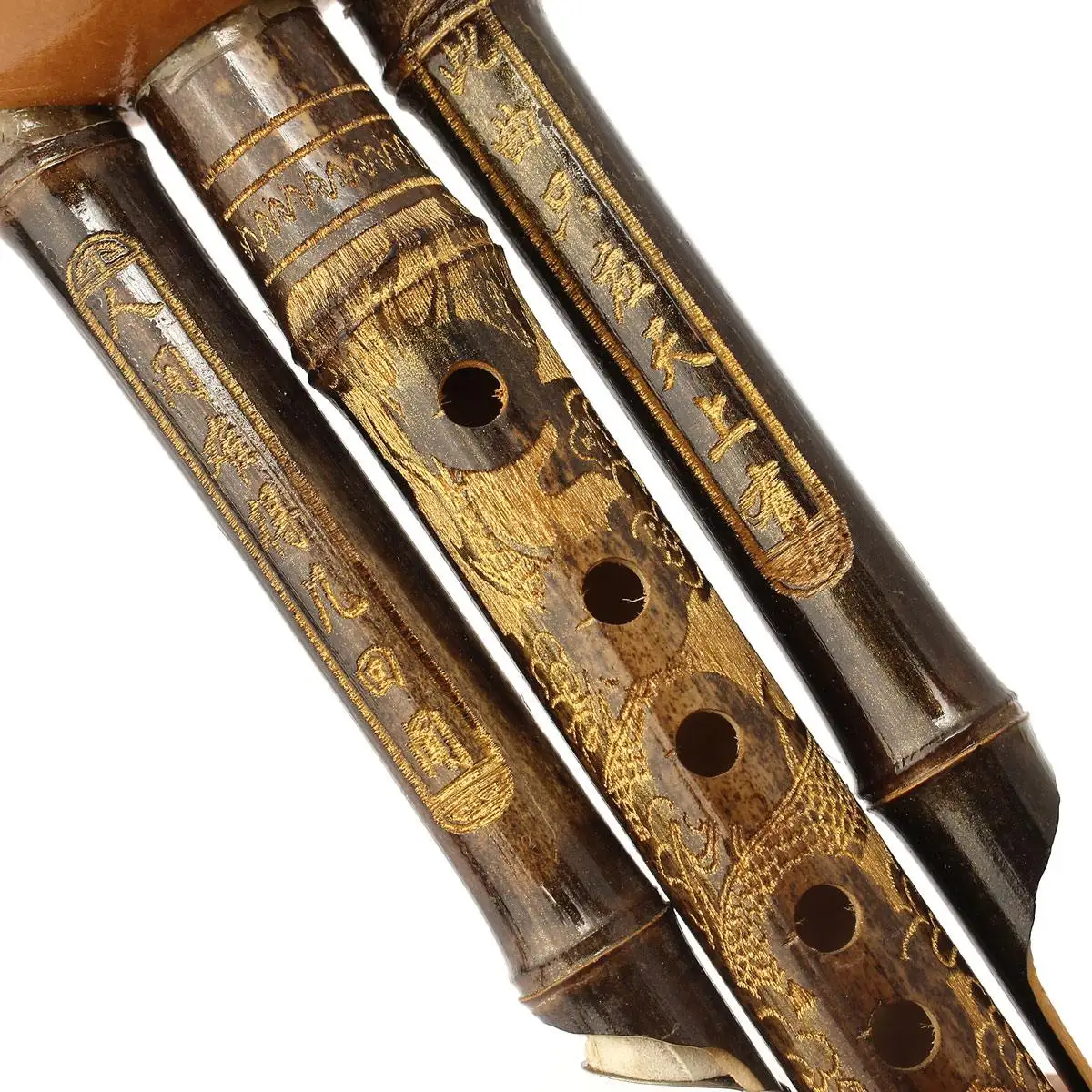Бамбук+ пластик Китайская традиционная флейта Хулуси кукурбит флейта Bb Юньнань Профессиональный этнический музыкальный инструмент+ китайский узел