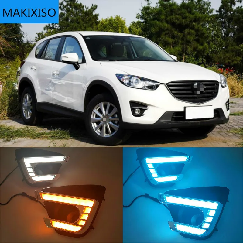 

Для Mazda CX-5 CX5 2012 - 2016 вождения DRL дневные ходовые огни светильник противотуманная фара РЕЛЕ Светодиодный дневной светильник автомобиля стиль Бесплатная доставка