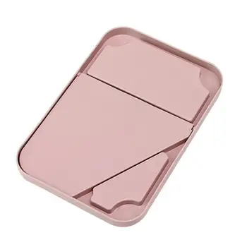 

1PC Home Desktop Toilet Makeup Mirror Portable Folding Minimalist Makeup 7 Mirror Colors Rectangle Mirror V2N7
