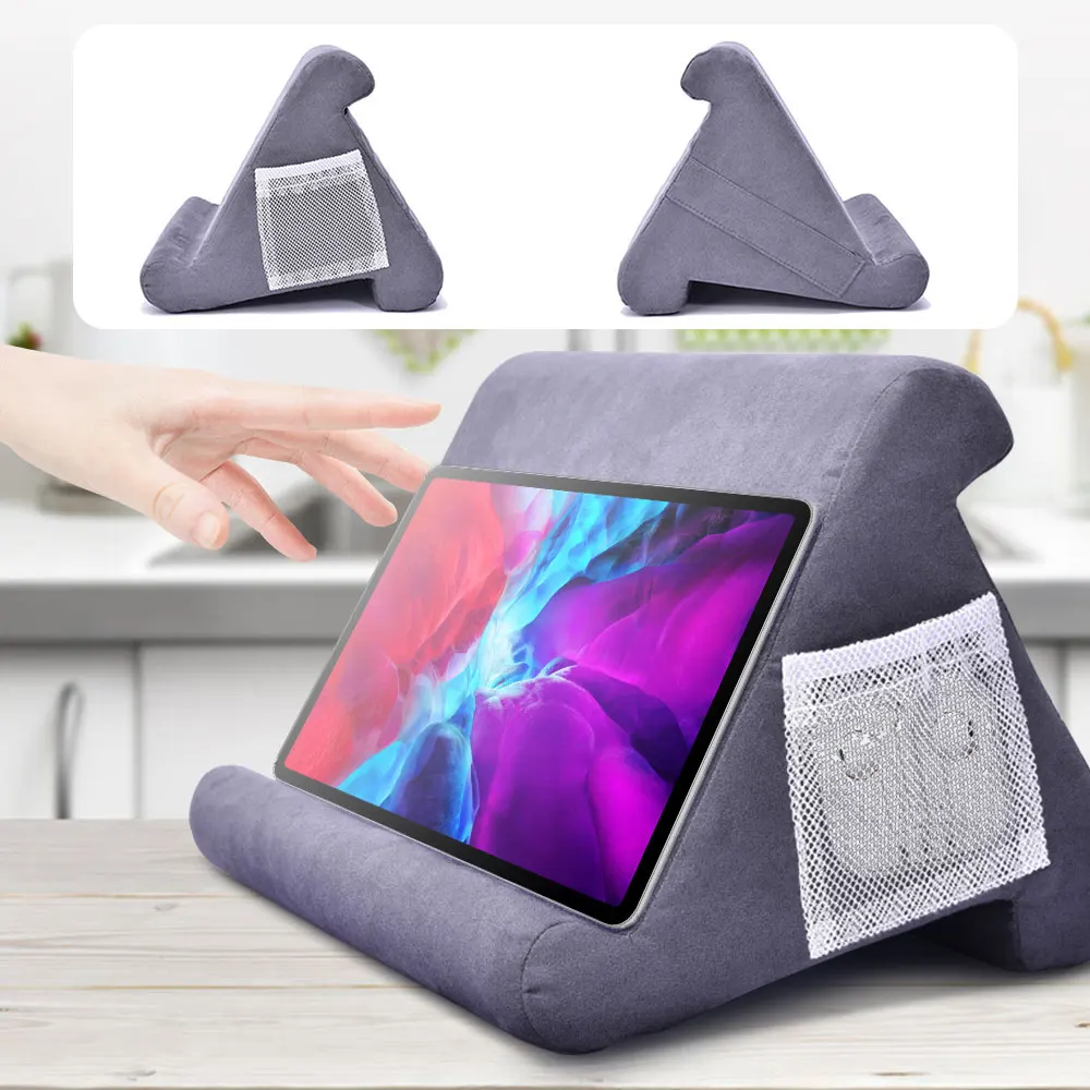 Купить дешево Губчатая Подушка Подставка для планшета для iPad Samsung  Huawei Xiaomi Подставка для планшета подставка для телефона Подставка для  кровати Подставка для планшета держатель для чтения|Подставки для  планшетов| | АлиЭкспресс