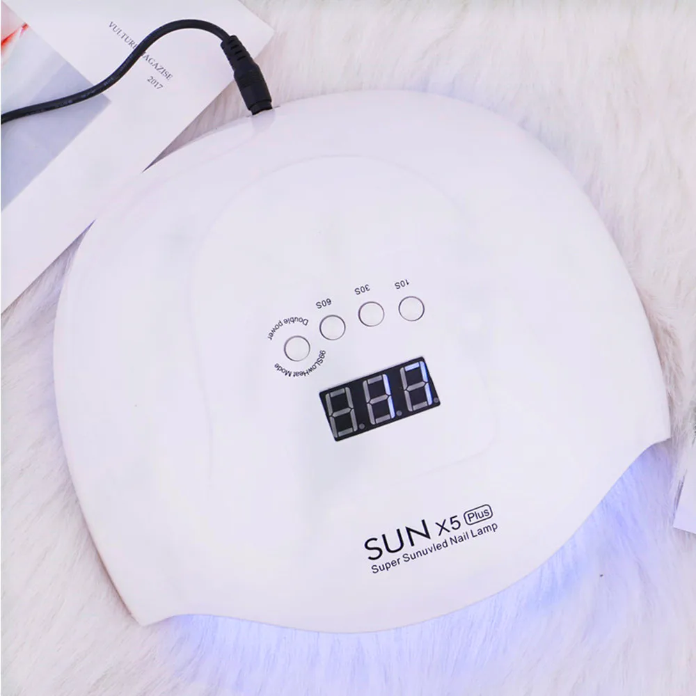 Горячая SUN X5 Max 80 Вт Светодиодный УФ-Сушилка для ногтей для сушки всех гель-лаков лампа для ногтей с ЖК-дисплеем 45 светодиодный s лампа для маникюрных инструментов