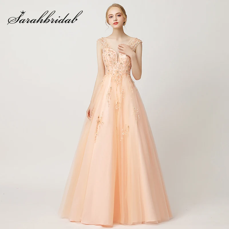 

Light Luxury Fairy Evening Dresses Princess A-Line Ladies Long Prom Gown Fashion Graduation Party maid of honor Sexy Dress L5200