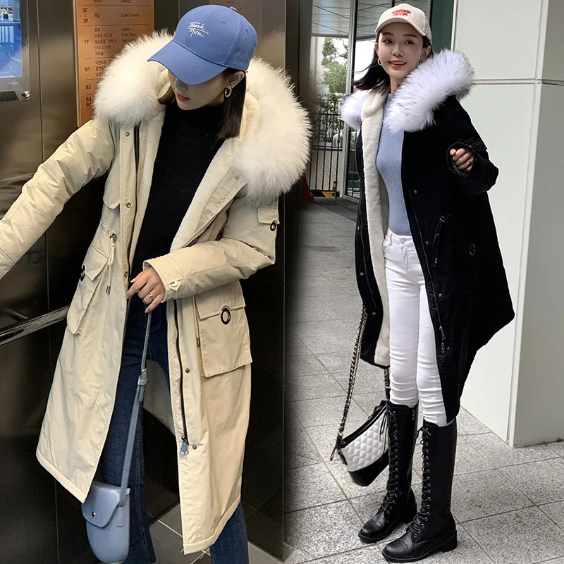 

Cotton Overcoat Female Winter 2019 New Style Junior High School Students Korean-style INS Mid-length down Jacket Cotton-padded C