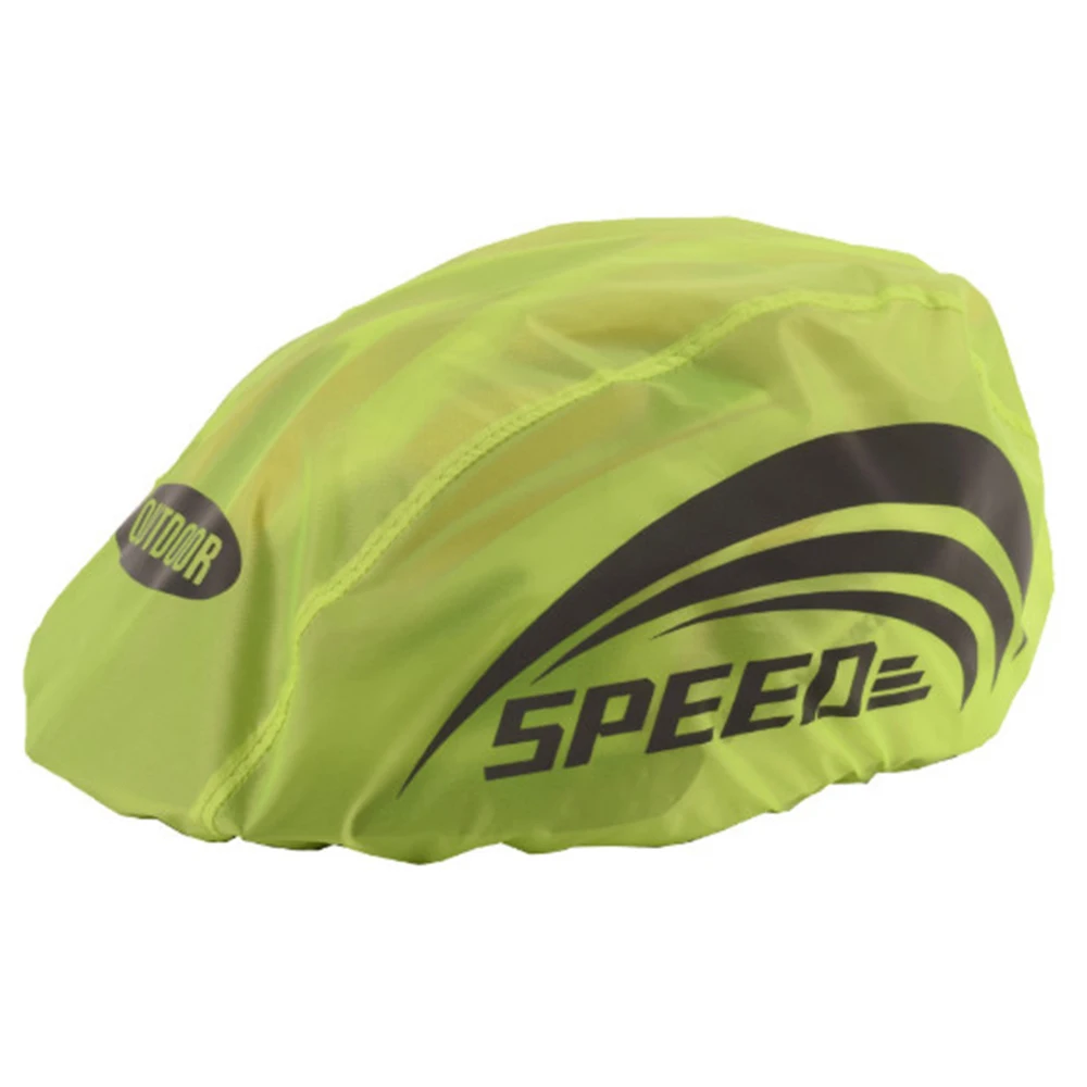 Открытый Велоспорт Водонепроницаемый светоотражающий шлем защитный ветрозащитный пылезащитный Регулируемый шлем крышка прочные спортивные принадлежности - Цвет: Fluorescent Green1