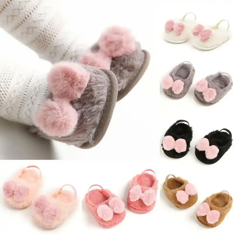 infant fluffy slippers