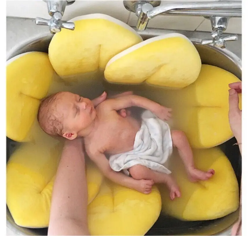 Baby Shower Ванна Подушка в виде лепестков купальный коврик для
