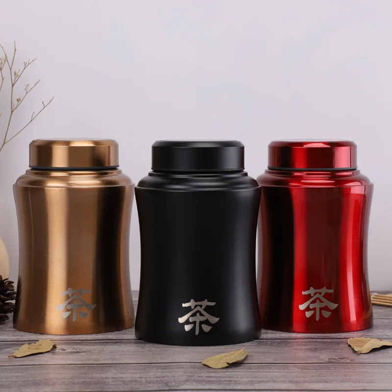

Hot Sales Tea Containers Metal Convenient Stainless Steel Sealed Tea Container Advertisement Customizable