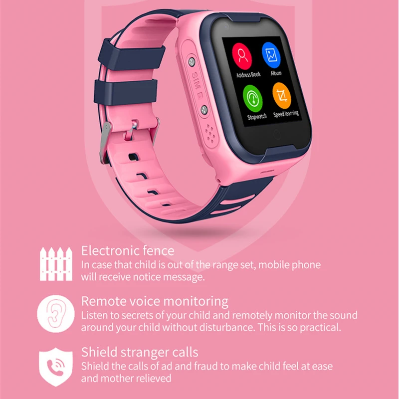 Chindren Smartwatch Dual 1 4 inch WIFI GPS SIM SOS Help Voice Chat with Camera Smart 3