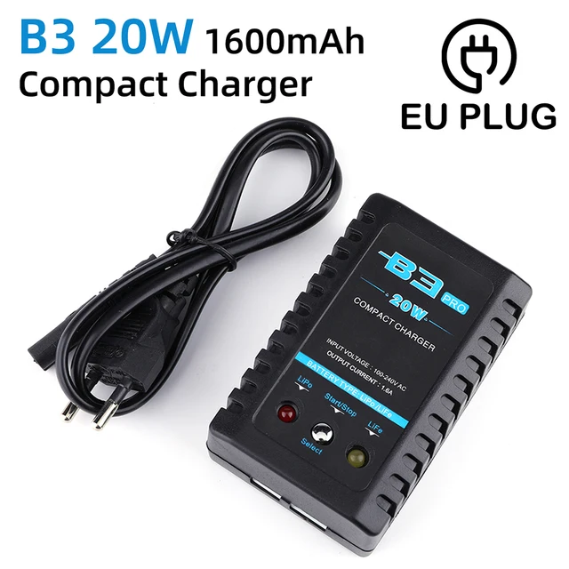 Chargeur Compact de Charge B3 20W B3 Pro 10W RC 2S 3S Lipo, adaptateur de  batterie Rechargeable, alimentation électrique professionnelle 7.4V 11.1V |  AliExpress