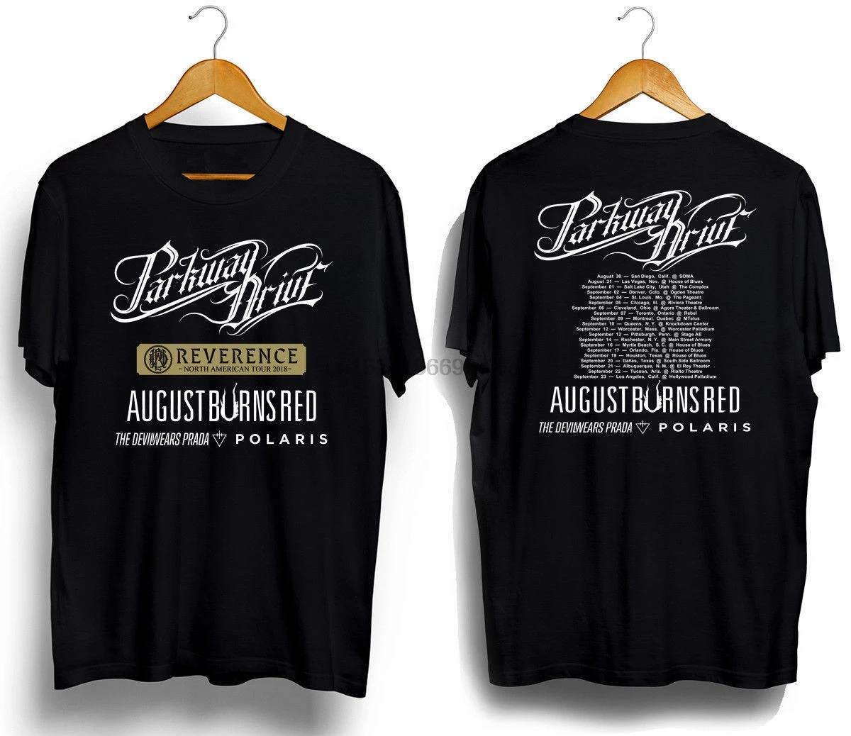 Parkway Drive with August Burns Red tour 2018 футболка все размеры (1) | Мужская одежда