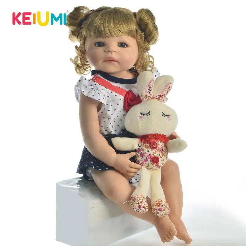 KEIUMI Горячая Распродажа Реалистичная кукла Reborn полная силиконовая 55 см имитация