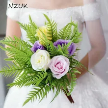 Букет подружки невесты свадебные цветы розы Искусственные Свадебные букеты украшения SPH06