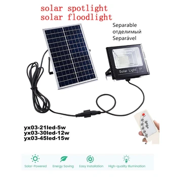 

LED Solar Light Led Solar Lamp Outdoor Light Security Wireless Waterproof With Light UltraThin remote timer split mount indoor h