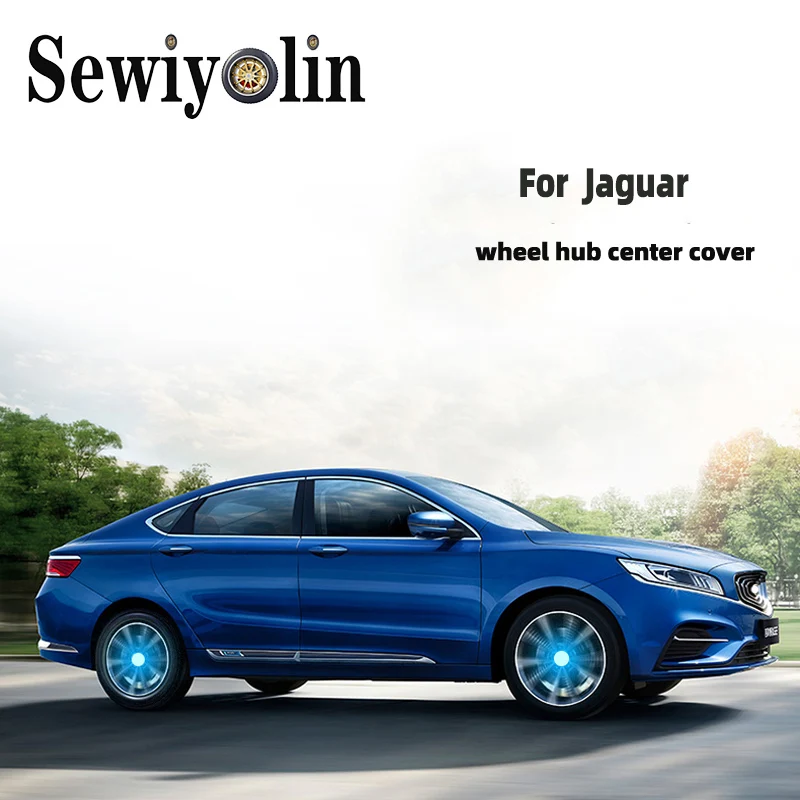 

for Jaguar Wheel Caps Light Center Cover Lighting Cap Floating Illumination LED Bulb Auto Car Styling Center New Hub Light Car